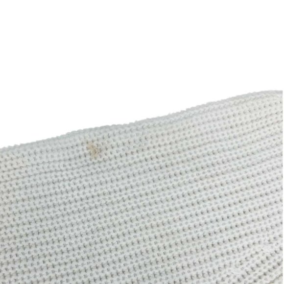 Elle | Women's Knit Sweater | White | Polka Dot | Size Medium - Picture 3 of 4